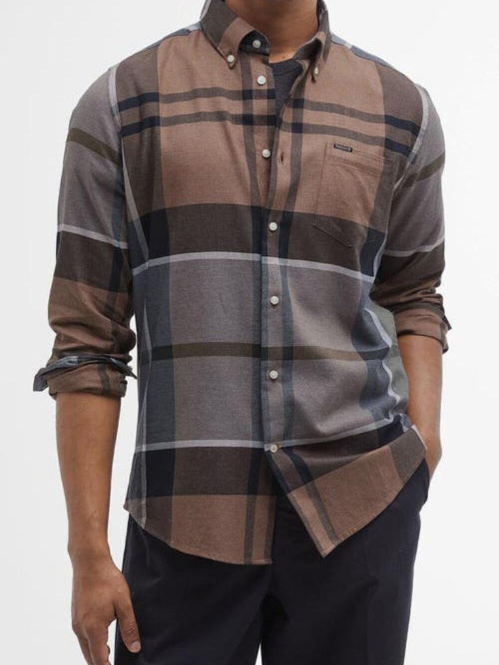 Barbour Dunoon Plaid Long Sleeve Tailored Fit Button Down Shirt